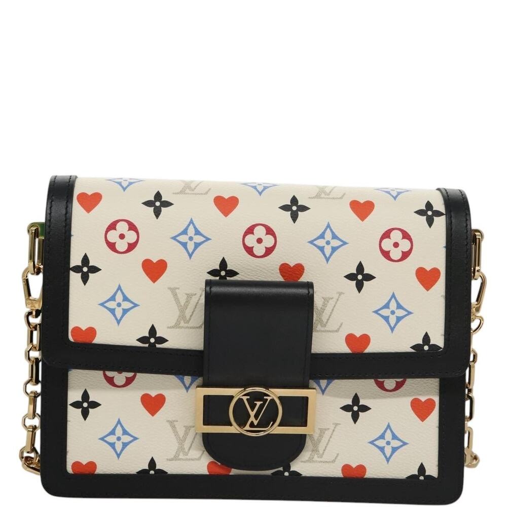 Louis Vuitton Dauphine MM Shoulder Bag White